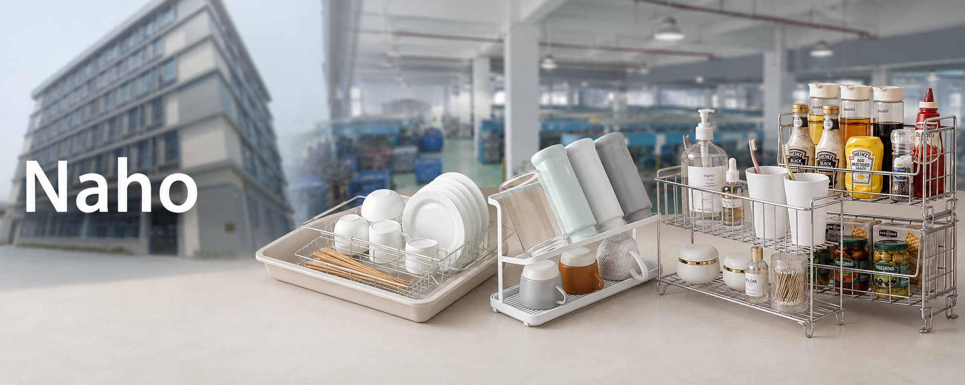 NAHO kitchen and bathroom storage rack factory for wholesale OEM and private label projects
